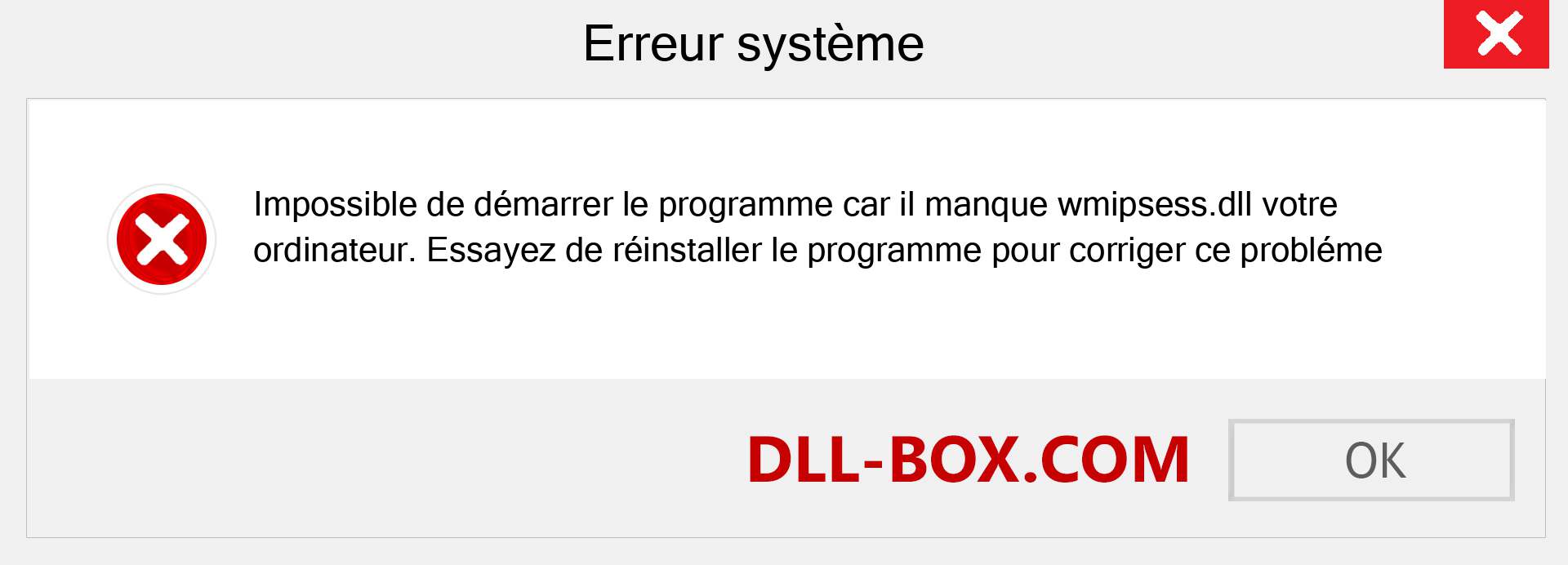 Le fichier wmipsess.dll est manquant ?. Télécharger pour Windows 7, 8, 10 - Correction de l'erreur manquante wmipsess dll sur Windows, photos, images